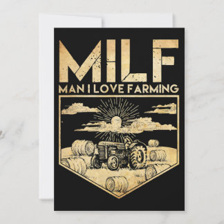 MILF Man I Love Farming Tractor Funny Man I Love F Kaart