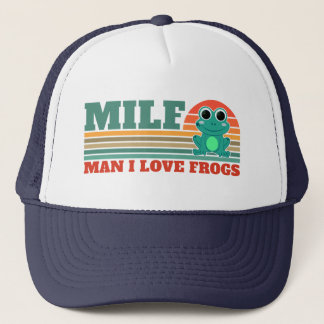 MILF Man Ik Hou van Kikkers Grappige Kikker Amfibi Trucker Pet