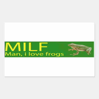 MILF Man, ik hou van kikkers Stickers Beste cadeau