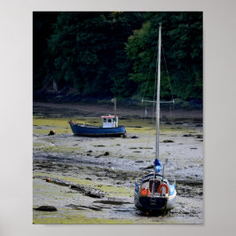Milford Haven Wales Low Tide Poster