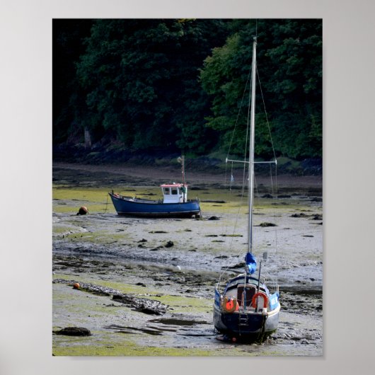 Milford Haven Wales Low Tide Poster (Voorkant)