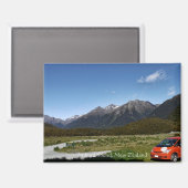 Milford Sound Camping @ New Zealand Magnet Magneet (Voorkant / Achterkant)