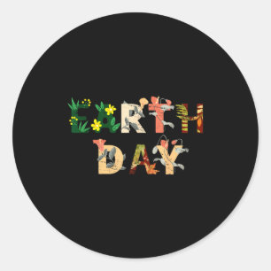 Milieu Aardedag Ronde Sticker