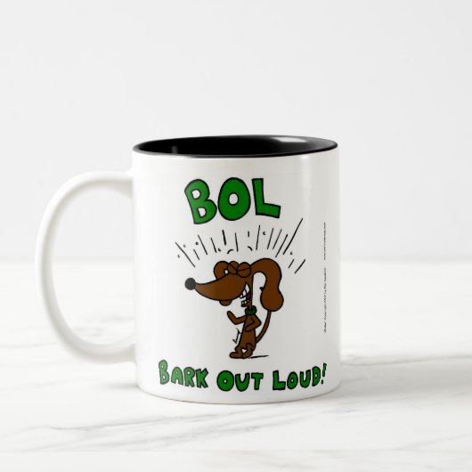 Milieu "BOL Bark Out Loud" Mug (Gauche)