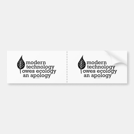Milieu Bumpersticker (Voorkant)