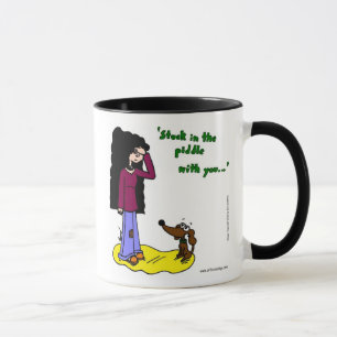 Milieu "Coincé Dans L'Aiguille Avec Vous" Mug