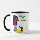 Milieu "Coincé Dans L'Aiguille Avec Vous" Mug (Gauche)