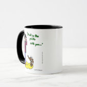 Milieu "Coincé Dans L'Aiguille Avec Vous" Mug (Devant gauche)