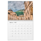 Milieu de calendrier de la Croatie Dubrovnik (Feb 2027)