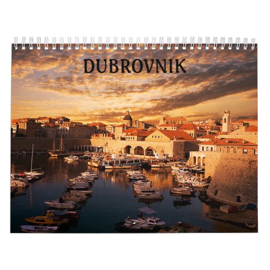 Milieu de calendrier de la Croatie Dubrovnik (Protection)