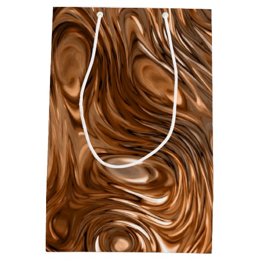 Milieu "de cuivre" fondu de sac de cadeau (Dos)