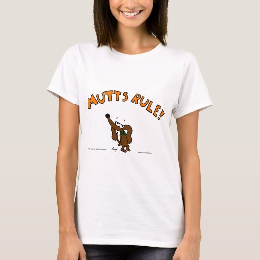 Milieu de MUTTS RÈGLE FEMMES Poupée T-shirt (Devant)