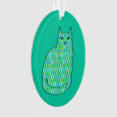 Milieu du siècle moderne Chat, Mint et Lime Vert (devant)