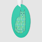 Milieu du siècle moderne Chat, Mint et Lime Vert (devant)