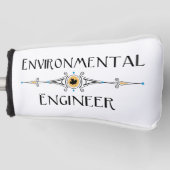 Milieu-engineer lijn golfheadcover (Voorkant)