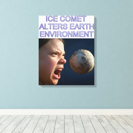 Milieu-impact canvas print (Insitu (Houten vloer))