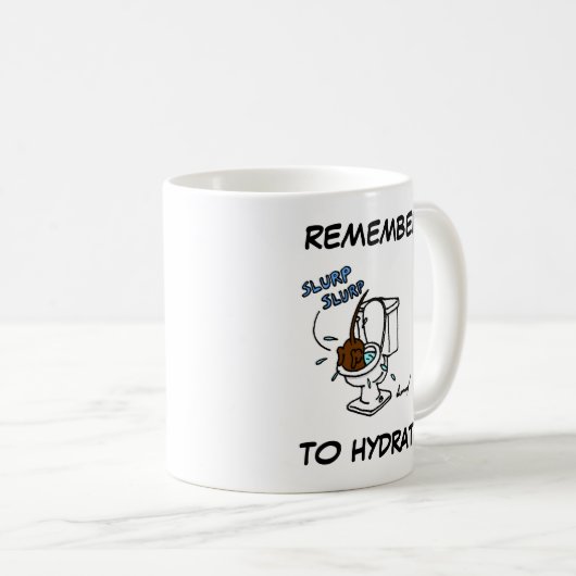 Milieu "Pensez à Hydrater" Mug (Devant droit)