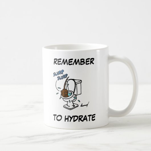 Milieu "Pensez à Hydrater" Mug (Droite)