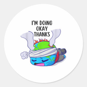 Milieubescherming 55ste Earth Day Planet _1 Ronde Sticker