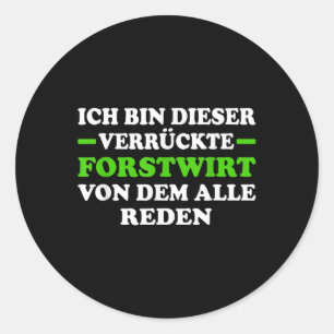 Milieubescherming Bosbouw Spruce Lumberjac Ronde Sticker