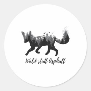 milieubescherming en klimaatbescherming van dieren ronde sticker