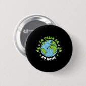 Milieubescherming op de Aarde Ronde Button 5,7 Cm (Voorkant /achterkant)