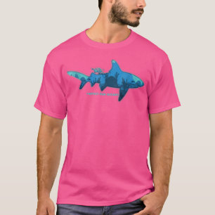 Milieubescherming witte haai, klimaatprot t-shirt