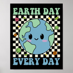 Milieubewustzijn Aarde dag op aarde Poster