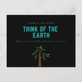 Milieubewustzijn stopt klimaatverandering feestdagenkaart (Voorkant)