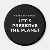 Milieubewustzijn stopt klimaatverandering magneet (Voorkant)