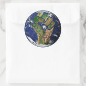 Milieukracht Ronde Sticker (Tas)