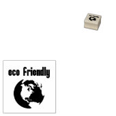 Milieuvriendelijk: beperk uw milieu-impact 	rubberstempel (Gestempeld)