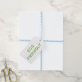 Milieuvriendelijk. Groen ecologisch biologisch pro Cadeaulabel (Met Touw)