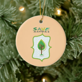 Milieuvriendelijk, groenblijvend ontwerp keramisch ornament