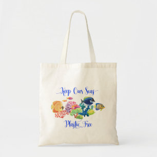 Milieuvriendelijk Houd de Zeeën Plasticvrij Herbru Tote Bag