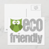 Milieuvriendelijk ontwerp! briefkaart (Voorkant / Achterkant)