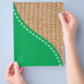 Milieuvriendelijk ontwerp flyer (Hand)