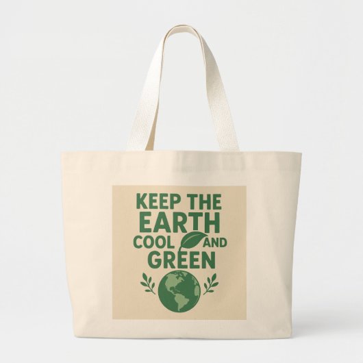 Milieuvriendelijke boodschappentas grote tote bag (Voorkant)