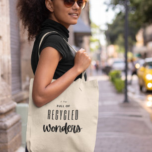 Milieuvriendelijke Duurzame Recycling Moderne Stij Tote Bag