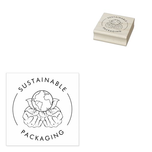 Milieuvriendelijke duurzame verpakking | Zakelijk Rubberstempel (Gestempeld)