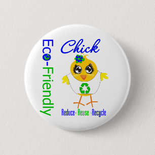 Milieuvriendelijke keuze Verminder hergebruik Recy Ronde Button 5,7 Cm