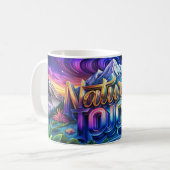 Milieuvriendelijke Mok van het bladontwerp - de aa (Voorkant links)