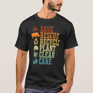 Milieuvriendelijke Natuur Recycling Moeder Aarde D T-shirt