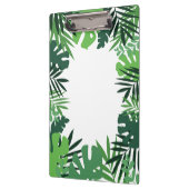 Milieuvriendelijke palmbladeren, monogram tropisch klembord (Links)