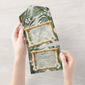 Milieuvriendelijke tuinen en gebouwen in Harmony All In One Uitnodiging (Afscheurbaar)