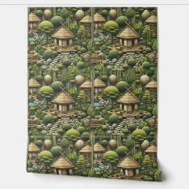 Milieuvriendelijke tuinen en gebouwen in Harmony Behang