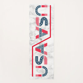 Milieuvriendelijke Witte Marmeren Textuur Douanena Yogamat