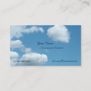 Milieuwetenschap, blauwe lucht en kust visitekaartje