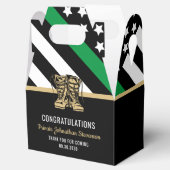 Militair Afstuderen Thin Green Line Flag Army Bedankdoosjes (Geopend)