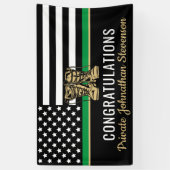 Militair Afstuderen van het Thin Green Line Flag A Spandoek (Verticaal)